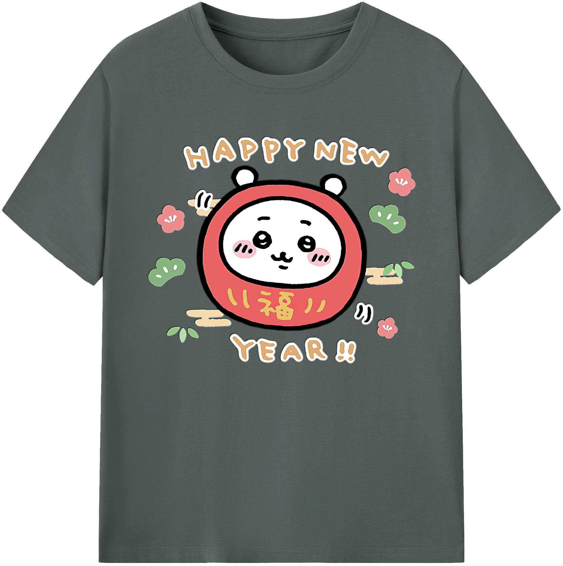 （画像用） ちいかわ ちいかわ Chii-kawa chiikawa 綿100％ メンズ半袖Tシャツ｜肌触りやわらか＆通気性